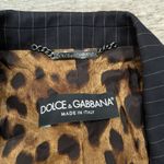 Dolce & Gabbana  Black Striped Blazer Size 46 Photo 5