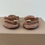 Madewell The Mila Organic Hardware Thong Slide Sandal in Aged Cognac, Size 8 Photo 6