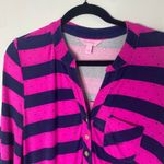 Lilly Pulitzer  Pink Blue Striped Long-sleeved Preppy Beckett Dress Small Photo 3
