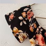 Wild Daisy Floral Black Dress with Pink and Yellow Accents Photo 6