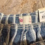 SO  | Blue and White Striped Wide Leg Pants Photo 2