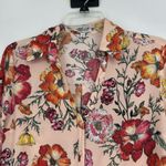 EXPRESS  The Portofino Shirt Slim Fit Peachy Pink Floral Long Sleeves Size M Photo 1