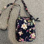 Vera Bradley  Crossbody Purse  Navy Blue Pink Floral Quilted Preppy Photo 1