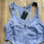 Levi's NWT Levi’s Rydon Cutout Romper Cotton/Hemp, Size Large in Dusty Persian Photo 8