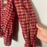 Johnny Was  Lani Victorian Effortless Blouse In Plaid size small Photo 4