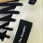 The Kooples  White Long Sleeve Lace Up Mini Shift Swing‎ Dress Sz M Photo 1