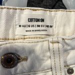 Cotton On  loose straight jeans white size‎ 6 Photo 3