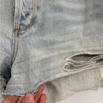 AGOLDE denim shorts women button fly cut off distressed summer cotton size 26 Photo 5