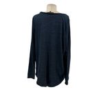 Generation Love  Sweatshirt Top Long‎ Sleeve Rope Lace-Up Navy Blue Size Medium Photo 7