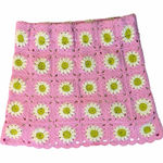 Show Me Your Mumu  Mini Skirt L Pink Daisy Crochet Knit Y2K Cottagecore Dopamine Photo 0