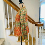 Anthropologie Roopa Pemmaraju Vivi Peasant Blouse Floral Puffed Sleeves Photo 6