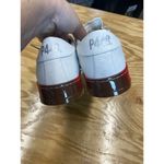 P448 Sneakers Women 8.5 White Leather Lace Up Low Top Running Athletic Shoes S28 Photo 8