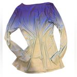 Women's NWOT (never had tags) Long Sleeve Hombre Blues, Silky Top. Size L Size L Photo 1