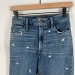 Abercrombie & Fitch  Simone High Rise Ankle Jeans Women 25 Blue Embroidery Floral Photo 1