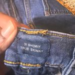 Gap  Denim True Skinny Jeans Dark Wash Comfort‎ Stretch Women's Size 31 Short Photo 2