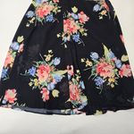 LPA  Button Up Midi Dress in Midnight Roses Photo 3