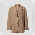Re Ona Joey Oversized Blazer Tan Photo 2