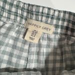 Happily Grey Boxer Shorts Plaid Green EUC Photo 3