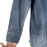 Classiques Entier Suede Jacket Button Front Vintage Blue Size L Photo 4