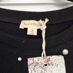 Hem & Thread NWT Black Off the Shoulder / Cold Shoulder Dress with Pearl Detailing Photo 3