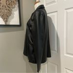 Worthington Women’s Black Leather Jacket Size Extra Large With Zipper & Pockets Photo 5