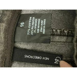 New Direction NEW DIRECTIONS thin black denim knee length mermaid tail skirt womens size 16 Photo 5