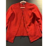 Apt. 9  100% Cashmere Wool Cardigan Sweater Crew Neck Long Sleeves Red M Photo 0