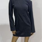 YAS KIMBERLY LS Short Dress Black Glitter Panel Backless Long Sleeve Size M Size M Photo 4