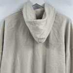 ZARA Cream Pullover Cinched Hoodie Sweatshirt Pocket Casual Women's Size Small Photo 4