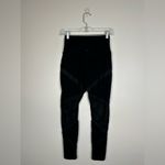Aerie  The Hugger High Waisted Ribbed Black Legging Women’s Sz M Photo 6