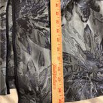 Chico's Chico’s 2P Gray Black Floral Jacquard Metallic Open Front Jacket Topper Photo 4