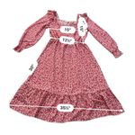 ANNA KASI California Red Floral Dress size M Pink Size M Photo 1