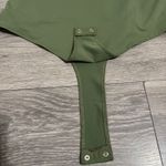 Pinkm Style Olive Green Lace Trim V Neck Sleeveless Lined Stretchy Bodysuit XXL Photo 10