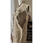 Anthropologie Anthroplology Alexander Bueno Distressed Fringe Dress Jacket Shacket Sz S/M Photo 2