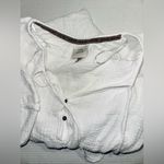 Knox Rose  Romper Size SMALL Women's Boho Short Sleeve Gauze Shorts White Peasant Photo 10