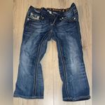 Rock Revival  sora capri crop cropped Blue Women's Jeans denim Photo 3