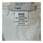 Paige  Cindy Crisp Crop White Jeans Raw Hem High Rise Denim Women Size 24 Photo 10