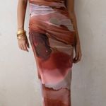 12th Tribe Mesh Midi Dress Photo 0