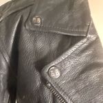Black Brand Leather Moto Jacket Small L.A.’s Finest TV Show COA Photo 2