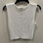 Abercrombie & Fitch White Textured Tank Top Size Medium Photo 1