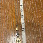 Lucky Brand  Two Tone Faux Turquoise Long Western Necklace Photo 9