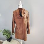 Vera Pelle Vintage Sasha Reversible Lightweight Soft Leather Hooded Jacket S Photo 1