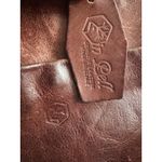 Y2K Lip Pell Italy Brown Genuine Leather Crossbody Bag Messenger Style Photo 1