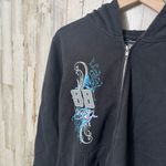Vintage Y2K Dale Earnhardt Jr 88 Black Blue Zip Hoodie Womens Size Medium Photo 3