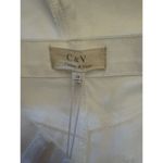 Chelsea and Violet Jeans High Rise Dad White Denim Distressed Size 28 Photo 7