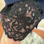 Brochu Walker  Bailey Knit Lace Trim Wool Cashmere Dress Navy Blue NWT small Photo 3