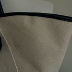 ANINE BING  Large Taylin Linen Tote Bag Beige Black with Dust Bag Sold Out Photo 5