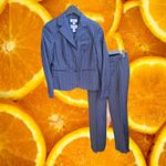 Ann Taylor Ann‎ Taylor LOFT Petites Pinstripe 3 Piece Wool Blend Pant Suit Set 0P SP Photo 1