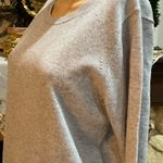 Anthropologie Needle Gray Cashmere Rainbow Varsity Striped Sweater Photo 8