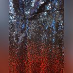 Multicolor Women’s Sequin double Vneck maxi dress rose and blue Size Large Photo 2